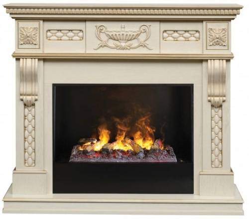 Каминокомплект Real Flame Corsica (белый дуб)+3D Cassette 630 в Энгельсе
